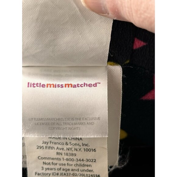 Little Miss Matched Black Silly Monster Pillow Buddy  13"  Plush Stuffed Animal - Picture 10 of 14